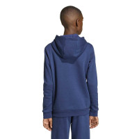 adidas Entrada 26 Hoodie Sweatsuit Kids Dark Blue White