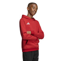 adidas Entrada 26 Hoodie Joggingpak Kids Rood Zwart