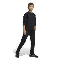 adidas Tiro Travel Crew Sweater Kids Zwart