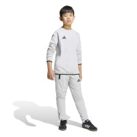 adidas Tiro Travel Crew Sweater Kids Grijs Zwart