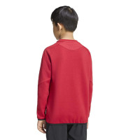 adidas Tiro Travel Crew Sweater Kids Rood Zwart