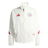 adidas Ajax Anthem Training Jacket 2025-2026 White Red