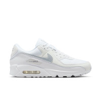 Baskets Nike Air Max 90 Premium blanches et argentées