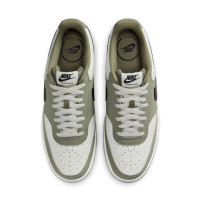 Nike Court Vision Low Sneakers Wit Olijfgroen Zwart