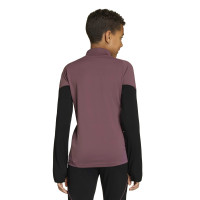 adidas Real Madrid Trainingspak 1/4-Zip 2025-2026 Kids Paars Zwart Wit