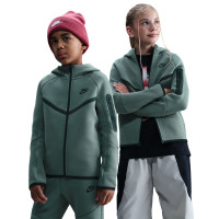 Nike Tech Fleece Sportswear Trainingspak Kids Donkergroen Zwart