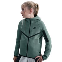 Nike Tech Fleece Sportswear Trainingspak Kids Donkergroen Zwart