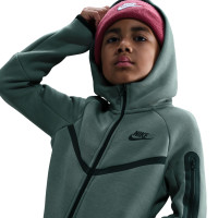 Nike Tech Fleece Sportswear Trainingspak Kids Donkergroen Zwart