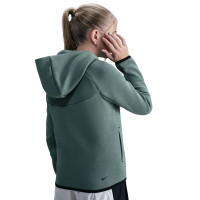 Nike Tech Fleece Sportswear Trainingspak Kids Donkergroen Zwart