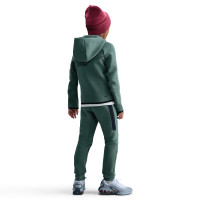Nike Tech Fleece Sportswear Trainingspak Kids Donkergroen Zwart