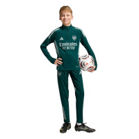 adidas Arsenal Trainingstrui 1/4-Zip 2025-2026 Kids Donkergroen Grijs