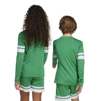adidas Squadra 25 Voetbalshirt Lange Mouwen Kids Groen Wit