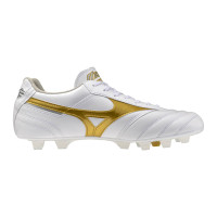 Mizuno Morelia II Pro Gras / Kunstgras Voetbalschoenen (MG) Wit Goud Zilver