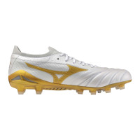Mizuno Morelia Neo IV Beta Japan Gras Voetbalschoenen (FG) Wit Goud Zilver