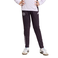 adidas Manchester United Trainingspak 1/4-Zip 2025-2026 Kids Paars Zwart