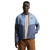 Nike Sportswear Sports Casual Tracksuit Light Blue Dark Blue