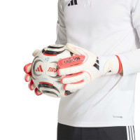 adidas Copa Pro Fingersave Goalkeeper Gloves White Red Black