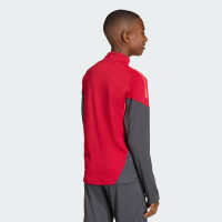 adidas Liverpool Trainingspak 1/4-Zip 2025-2026 Kids Rood Grijs Zilver