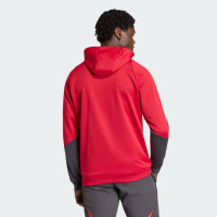adidas Liverpool Track Hoodie 1/4-Zip 2025-2026 Red Grey Silver