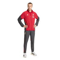 adidas Liverpool Presentation Training pants 2025-2026 Grey Red Silver