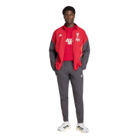 adidas Liverpool Presentation Tracksuit Full-Zip 2025-2026 Red Grey Silver
