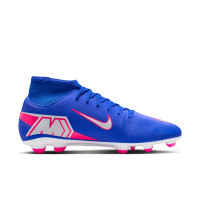 Nike Mercurial Superfly 10 Club Grass/Artificial Grass Football Boots (MG) Blue White Hot Pink