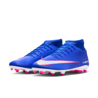 Nike Mercurial Superfly 10 Club Gras / Kunstgras Voetbalschoenen (MG) Blauw Wit Felroze