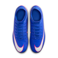 Nike Mercurial Superfly 10 Club Gras / Kunstgras Voetbalschoenen (MG) Blauw Wit Felroze