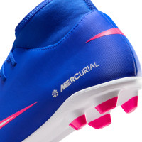 Nike Mercurial Superfly 10 Club Grass/Artificial Grass Football Boots (MG) Blue White Hot Pink