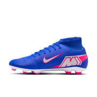 Nike Mercurial Superfly 10 Club Grass/Artificial Grass Football Boots (MG) Blue White Hot Pink