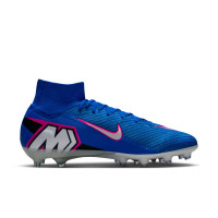 Nike Zoom Mercurial Superfly 10 Elite Kunstgras Voetbalschoenen (AG) Blauw Wit Felroze