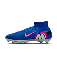 Nike Zoom Mercurial Superfly 10 Elite Kunstgras Voetbalschoenen (AG) Blauw Wit Felroze