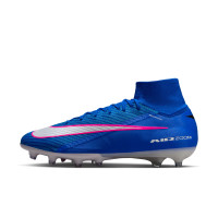 Nike Zoom Mercurial Superfly 10 Elite Kunstgras Voetbalschoenen (AG) Blauw Wit Felroze