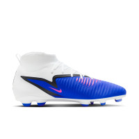 Nike Phantom 6 High Club Grass/Artificial Grass Football Boots (MG) Blue White Hot Pink