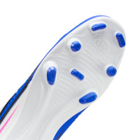 Nike Phantom 6 High Club Grass/Artificial Grass Football Boots (MG) Blue White Hot Pink