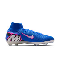 Nike Zoom Mercurial Superfly 10 Elite Gras Football Boots (FG) Blue White Hot Pink