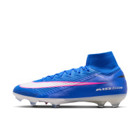 Nike Zoom Mercurial Superfly 10 Elite Gras Voetbalschoenen (FG) Blauw Wit Felroze