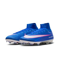 Nike Zoom Mercurial Superfly 10 Elite Gras Football Boots (FG) Blue White Hot Pink