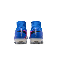 Nike Zoom Mercurial Superfly 10 Elite Gras Voetbalschoenen (FG) Blauw Wit Felroze
