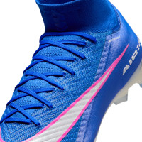 Nike Zoom Mercurial Superfly 10 Elite Gras Voetbalschoenen (FG) Blauw Wit Felroze