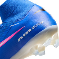 Nike Zoom Mercurial Superfly 10 Elite Gras Football Boots (FG) Blue White Hot Pink