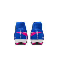 Nike Zoom Mercurial Superfly 10 Academy Grass/Artificial Grass Football Boots (MG) Blue White Hot Pink
