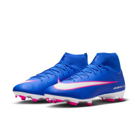 Nike Zoom Mercurial Superfly 10 Academy Grass/Artificial Grass Football Boots (MG) Blue White Hot Pink