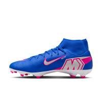 Nike Zoom Mercurial Superfly 10 Academy Grass/Artificial Grass Football Boots (MG) Blue White Hot Pink