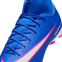 Nike Zoom Mercurial Superfly 10 Academy Grass/Artificial Grass Football Boots (MG) Blue White Hot Pink