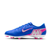 Nike Zoom Mercurial Vapor 16 Academy Gras / Kunstgras Voetbalschoenen (MG) Blauw Wit Felroze