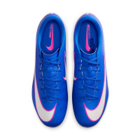 Nike Zoom Mercurial Vapor 16 Academy Gras / Kunstgras Voetbalschoenen (MG) Blauw Wit Felroze