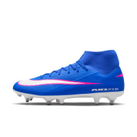 Nike Zoom Mercurial Superfly 10 Academy Iron Stud Football Boots (SG) Blue White Hot Pink