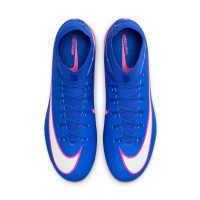 Nike Zoom Mercurial Superfly 10 Academy Iron Stud Football Boots (SG) Blue White Hot Pink