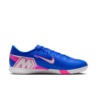 Nike Zoom Mercurial Vapor 16 Academy Zaalvoetbalschoenen (IN) Blauw Wit Felroze
